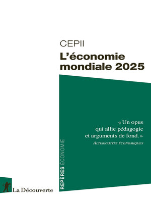 cover image of L'économie mondiale 2025